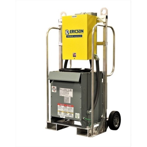 Ericson EJR24330CL3061 Portable Transformer 2 Wheel Cart - Three Phase, 480V Input-120/208V Output, NEMA 3R, Aluminum