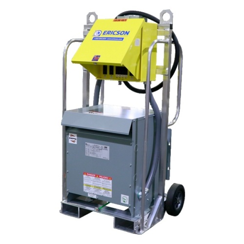 Ericson EJR24330CL3120 Portable Transformer 2 Wheel Cart - Three Phase, 480V Input-120/208V Output, NEMA 3R, Aluminum