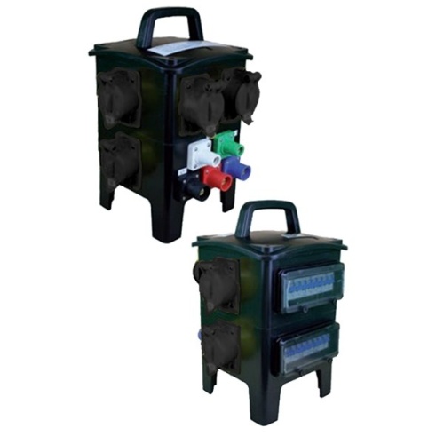 Ericson NM3-CAMDL3006-A Compact Distribution Unit - Three Phase, 120/208V Input-208V Output, NEMA 3R, Black