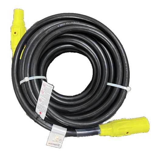 Ericson SC20MF100-Y Camlock CAMLOCK Cordset - 100 ft, 2/0 AWG, 300 Amp, 600 Volt, Yellow