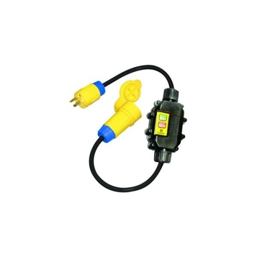 Ericson XG2-12-2W Watertight Grade Inline GFCI - 20 Amp, 2400 Watts, 2 ft Cable, NEMA 6P