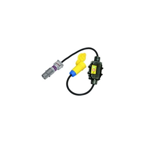 Ericson XG2-12-4W-CPH-3023BC HAZLOC Adapter Inline GFCI - 20 Amp, 2400 Watts, 4 ft Cable, NEMA 6P