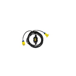 Ericson XG2-12-50W-15 Watertight Grade Inline GFCI - 15 Amp, 1800 Watts, 50 ft Cable, NEMA 6P