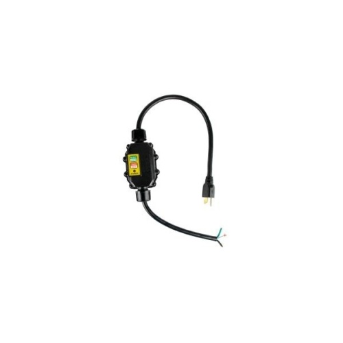 Ericson XG2R-12-2BS-15 Industrial Grade Inline GFCI - 15 Amp, 1800 Watts, 2 ft Cable, NEMA 6P