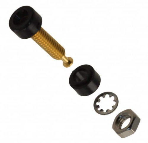 Fluke 3542-0# PIN TIP JACK GOLD PL BULK PACK (BLACK) - 1929327