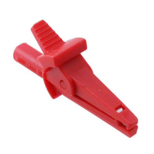 Fluke 72924-2 MINI-ALLIGATOR CLIP WITH 2MM JACK, (RED) - 2521490