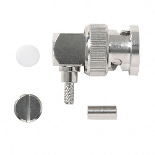 Fluke 73042 BNC RIGHT-ANGLE PLUG, 50 OHM, CRIMP/SOLDER TYPE, RG174, 188, 316 - 3387843
