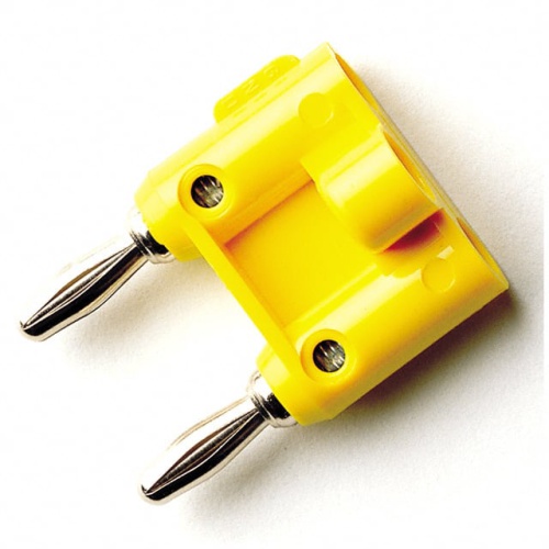 Fluke MDP-4 DOUBLE BANANA PLUG, SOLDERLESS, YELLOW - 1659753