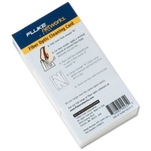 Fluke NFC-CARDS-5PK FIBER OPTIC CLEANING CARDS (5 PACK), EACH CARD CLEANS 12 FACES - 2799672