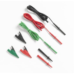 Fluke TL1550B TEST LEAD SET WITH ALLIGATOR CLIPS, RED/BLK/GRN - 2788216