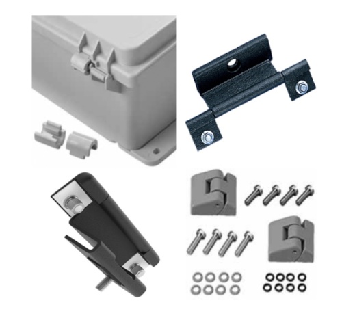 nVent Hoffman 10000.091LG APO Non-Metallic Hinges, Smooth Matte, Light Gray, Polyamide, 10000.091LG