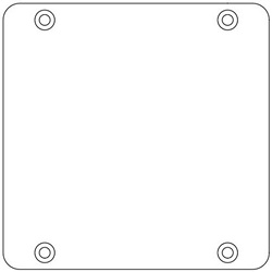 Hoffman A160160P Backplate for Hazardous Location Enclosure