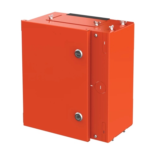 nVent Hoffman AID1412 Small, Internal Disconnect Shield, 13.5x12x6.5in, Safety Orange, Steel