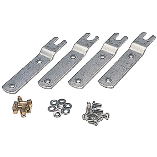 nVent Hoffman AP-MFSS APO Mounting Feet, Mill, Unpainted, Stainless Steel, AP-MFSS