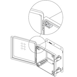 Hoffman APNLBLK Adjustable Panel Block Kit