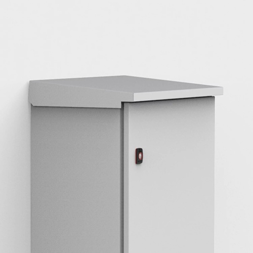 nVent Hoffman ARF06040R5 Rain Hood, ARF, 77x600x400mm, Light Gray, Mild Steel