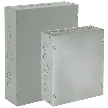 nVent Hoffman ASG12X12X4 Galvanized Pull Box Screw-Cover Type 1