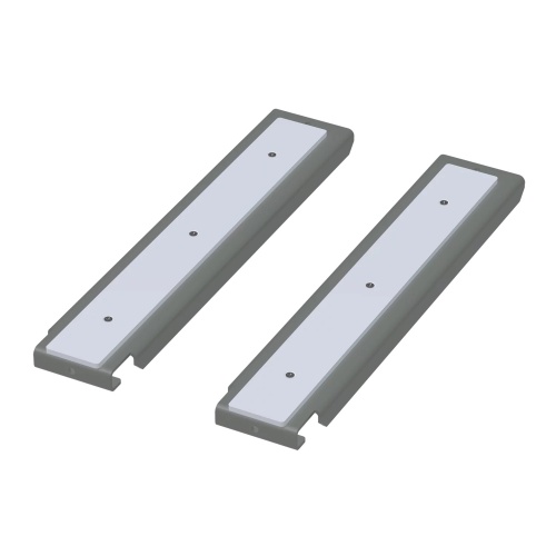 nVent Hoffman AU24PGR Universal Free-Stand Panel Gliders, 23.00x3.37x1.03, Gray, Steel