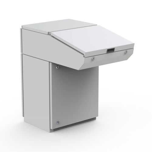 nVent Hoffman BDP12R5 IEC Cover Plate - Mild steel, 1.2" x 47.2" x 19.7" (HxWxD)