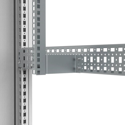 nVent Hoffman CIC04 Bracket For 19-in Partial Ht Mounting Profile, CIC, 49x100x50mm, Zinc Plt, Steel