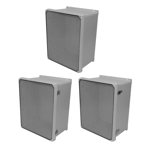 nVent Hoffman CVJ1210NHWLL2 CVJ Flat Cover with Clearview Window Type 4X, 13.32x11.32x5.60, Lt Gray, Fiberglass, NHWLL