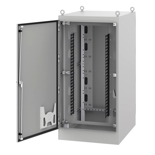 nVent Hoffman D723646SDA 73.0"x37.0"x47.0" Network Seismic Free-Standing, Dual-Access Cabinet, Type 4
