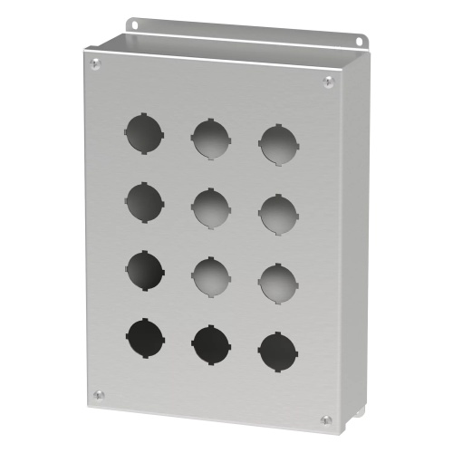 nVent Hoffman E12PBSS6 316 Stainless Steel 30.5mm Push Button Enclosure