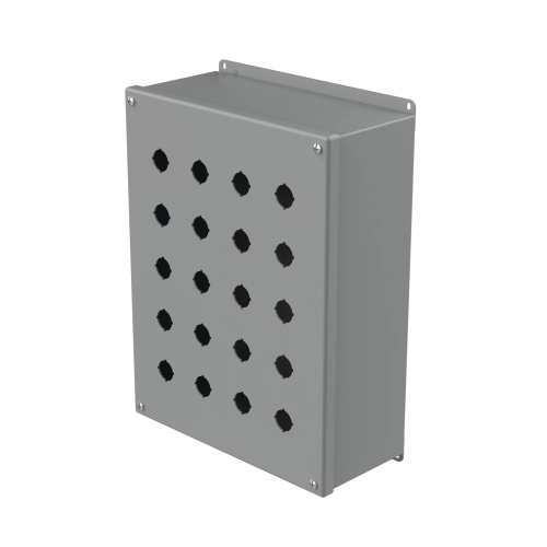 nVent Hoffman E20PBXM Steel 22.5mm Push Button Extra Deep Steel Enclosure
