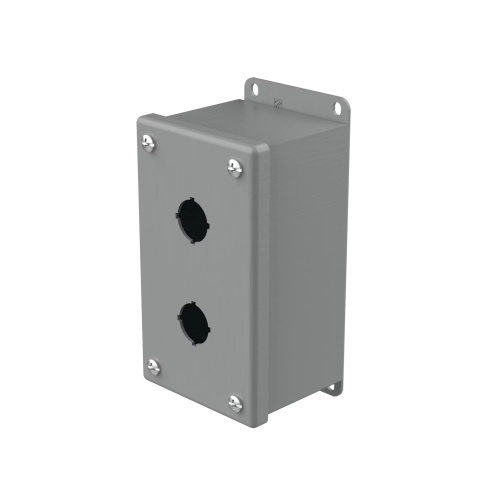 nVent Hoffman E2PBG Steel 22.5mm Push Button Enclosure Gray