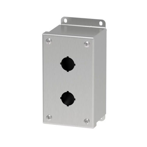 nVent Hoffman E2PBGSS Stainless Steel 22.5-mm Pushbutton Enclosures, Type 4X