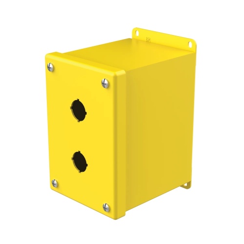 nVent Hoffman E2PBXMY Steel 22.5mm Push Button Extra Deep Steel Enclosure