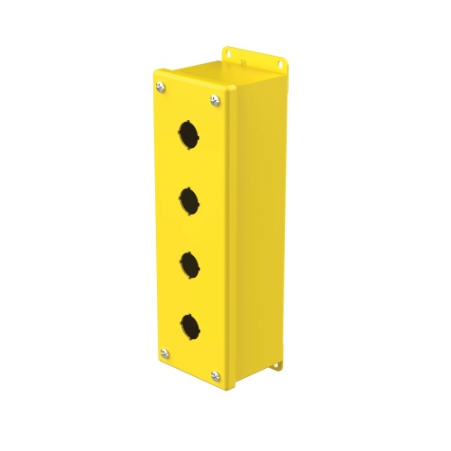 nVent Hoffman E4PBGY Mild Steel Push Button Enclosure