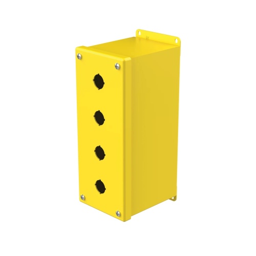 nVent Hoffman E4PBXMY Steel 22.5mm Push Button Extra Deep Steel Enclosure