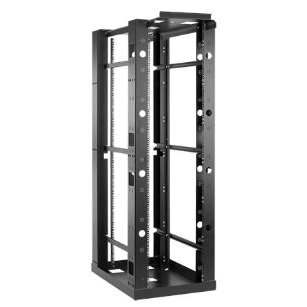 Hoffman E4SDR19FM45U 87.0"x27.0"x40.0" Network Seismic 4-Post Open-Frame Rack