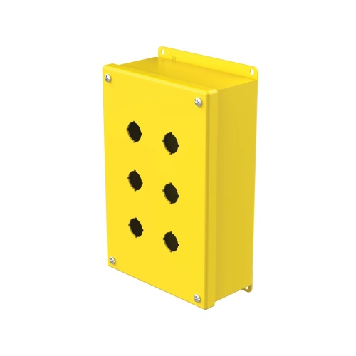 nVent Hoffman E6PBGY Mild Steel Push Button Enclosure