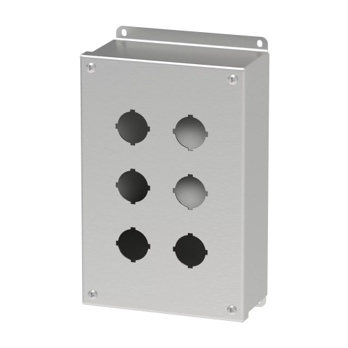 nVent Hoffman E6PBSS Stainless Steel 30.5mm Push Button Enclosure