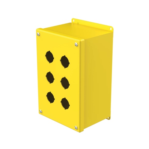 nVent Hoffman E6PBXY Steel 30.5mm Push Button Extra Deep Steel Enclosure