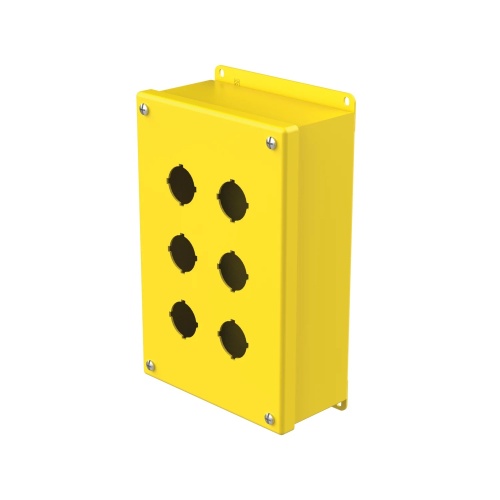 nVent Hoffman E6PBY Mild Steel Push Button Enclosure
