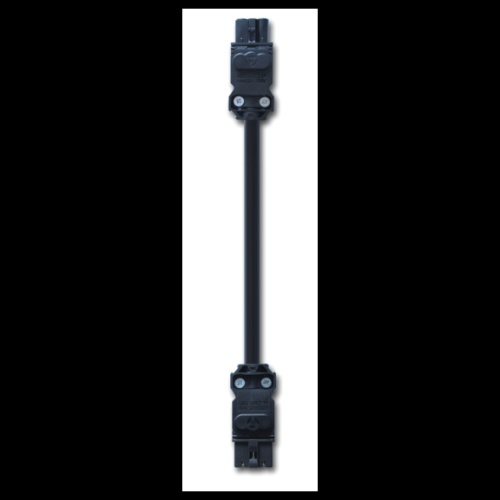 nVent Hoffman ELC1001TBUL Cable Through-Wiring for EL LED Enclosure Lights, 1.0M, 100-240VAC 3-Pole, Black