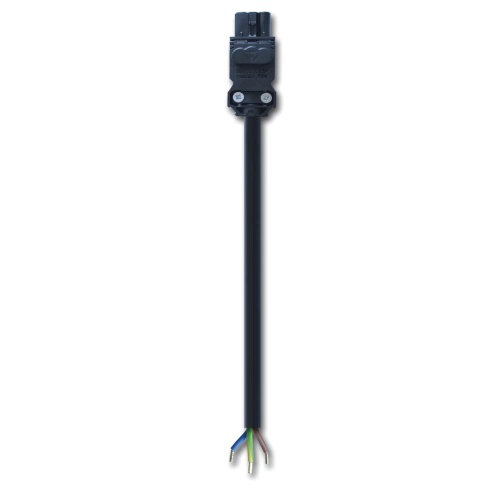nVent Hoffman ELC2001PBUL Cable Infeed for EL LED Enclosure Lights, 6.56 Ft., 100-240 VAC, 3-Pole, Black