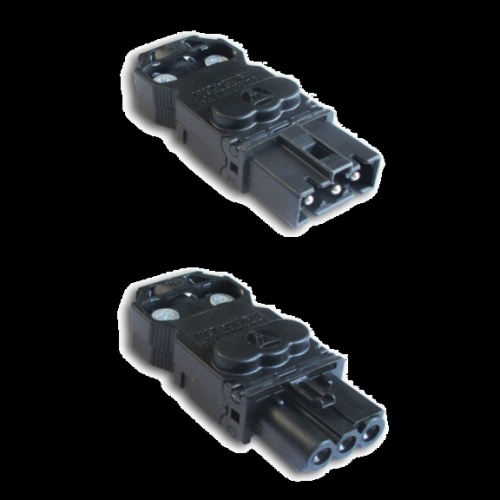 nVent Hoffman ELCN1 Connectors for EL LED Enclosure Lights, AC, 250A, 16V, Black