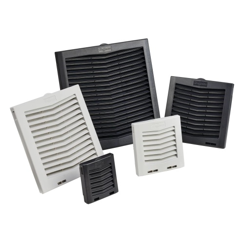 nVent Hoffman HG0900503 Black Exhaust Grille 9" IP55