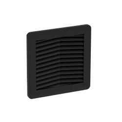 nVent Hoffman HN0500503 HN 3R Filter Fan Exhaust Grille, 5.91x5.91x1.18, Black, Plastic