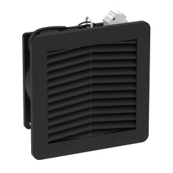 nVent Hoffman HN0524513 HN 3R Side-Mount Filter Fans 24V, 5.91x5.91x2.92, Black, Plastic