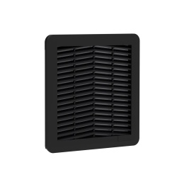 nVent Hoffman HN0800503 HN 3R Filter Fan Exhaust Grille, 8.03x8.03x1.18, Black, Plastic