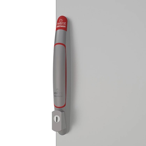 nVent Hoffman LLHS502N - Lift handle, chrome, compatible with locking half cylinders