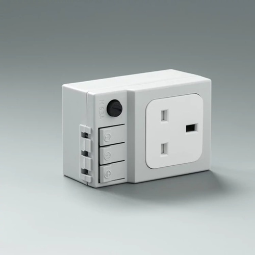 nVent Hoffman LPS10UK - IEC Socket, Plastic - 3.62" x 2.44" x 1.89" (HxWxD)