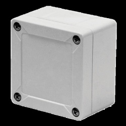 Hoffman MBG030303ABS ABS Enclosures. MultiBoxG Opaque Screw Cover Type 4X, 3.31x3.23x3.35, Lt Gray, ABS, ABS