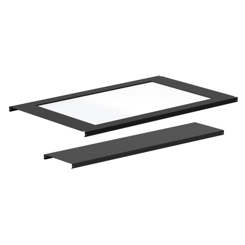 nVent Hoffman PCP812 Window Ceiling Panel,fits 800x1200mm, Black, Steel