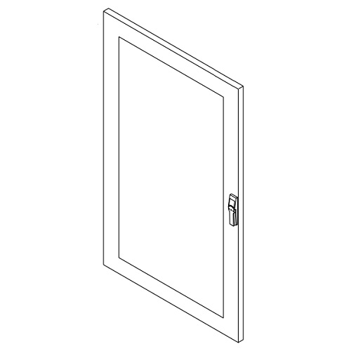 Hoffman PDWG86SS Door with Windows for Upper and Lower Front, fits 600mm PC/SY, SS 304